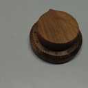 Walnut Wood Kitchen Timer  60 Minute Mechanical Countdown, Wooden Cooking Timer for Baking, Study & Home (8cm)