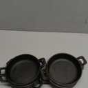 Mini Cast Iron Skillets 5 x 5 x 1.3 Inch Cast Iron Pan Small Ramekin Set Black Casserole Dish Cookware Oven Safe Mini Skillets for Kitchen Indoor Outdoor Picnic (6 Pack)