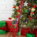 3 Pcs 7.8 in Christmas Plush Elves Figurine Gifts Xmas Tree Decoration with Light String Adorable Christmas Elves Gifts Exchange Funny Stuffed for Winter Holiday Fireplace Festive Home