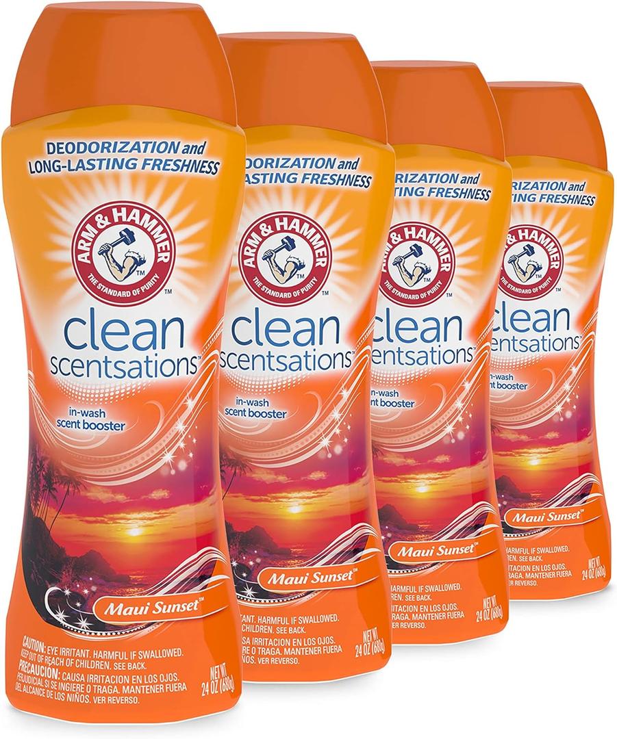 Arm & Hammer Clean Scentsations in-wash Scent Booster - Maui Sunset 24 Oz, 4 Count