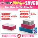 Funfery 300 Pack 3 Size Mylar Holographic Bags with Clear Window,Resealable Bag Smell Proof Bags Zipper Foil Baggie Packaging Pouch for Food Storage,Sample,Small Business(Black,3x4.7,4x6,4.7x7.9in)