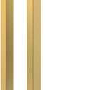 Titanium Gold Square Barn Door Handles 12"/16"/18"/24"/36"/48"/59'', Pull Push Long French Door Handle Double Sided, Large Front Exterior Shower Door Pull Handles