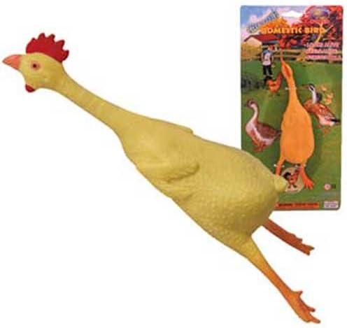 Schylling Rubber Chicken 7.5 Inch Stretchy Toy