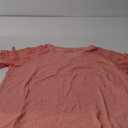 Beimuc Women's Summer Tops 2024 Trendy Lace Short Sleeve T-Shirts V-Neck Loose Casual, M