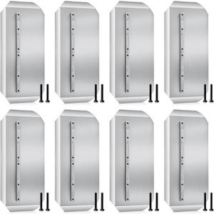8 Pcs Power Trowel Blades 8x 18 Stainless Steel Combination Blades for Concrete Masonry Refinishing