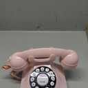 TelPal Corded Pink Retro Landline Home Phone, Basic Pink Decorative Analog Telephone Set, Senior Phone for Home/Office/Hotel