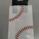 Baseball Party Gift Bags, Baseball Goodie Bags Favors Sport Theme Party Favor Practical Gift Bag for Birthday Presents Packing Candy Snack Goodie Storage (White, Red), 50 Pieces