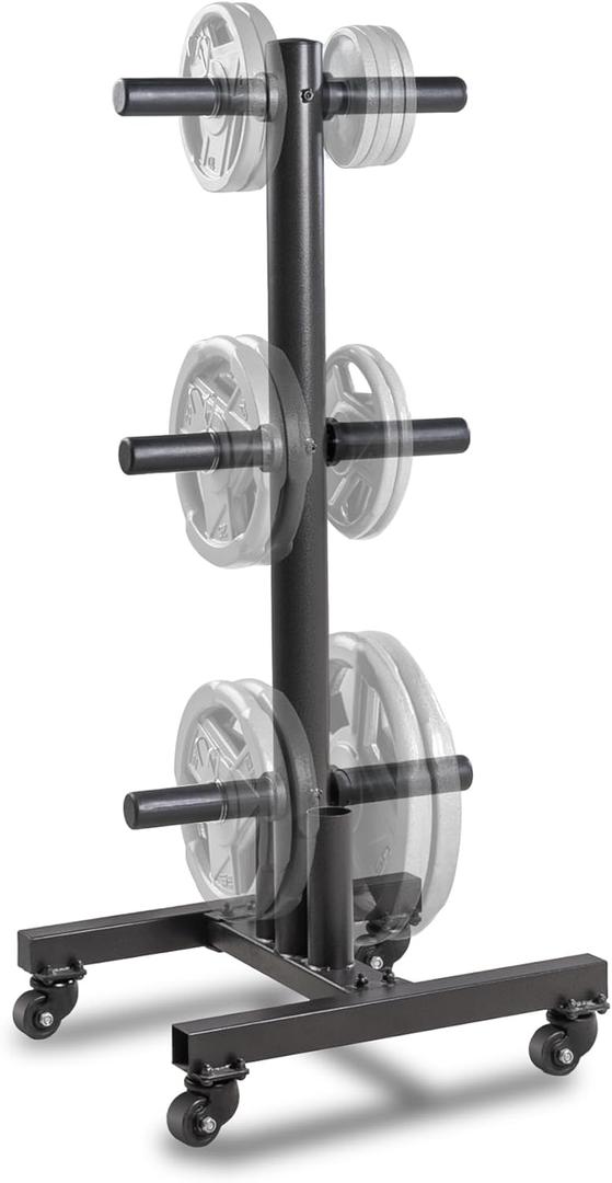 Marcy Olympic Weight Plate Tree for 2-Inch Plates Weight Storage Rack