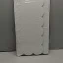 Scalloped Felt Bulletin Board 36 x 24 Inches Foldable Sage Green Pin Cork Board Alternative for Wall, 3' x 2' Trifold Christmas Picture Vision Self Adhesive Bulletin Decorative