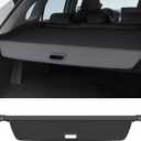 Cargo Cover Compatible with Volvo XC90 2016-2025 Accessories Canvas Texture Retractable Trunk Cover Security Shield Luggage Privacy (Canvas)