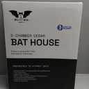 BIGBATBOX Wooden Bat House for Outdoors - Clean Your Backyard from Mosquitoes - Proven Box Kit to Attract Bats