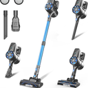 Cordless Vacuum Cleaner,8-in-1 Lightweight Stick Vacuum with Powerful Suction,Self-Standing,40 Mins Max Runtime,Rechargeable Vacuum Cleaners for Home,Hardwood Floor,Carpet,Pet Hair (Charcoal)