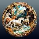 Wooden Puzzles for Adults - Horse Wooden Jigsaw Puzzle - Unique Shape 3D Vision Wood Puzzles Adult - Christmas Birthday Gifts for Adults/Friends/Family - 100pcs 8.5 * 8.5in (Small)