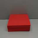 Amazon Basics Cube Organizer Storage Bins Handles, Collapsible Fabric, Pack of 6, 10.5"x10.5"x11", Red