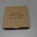 YIWER 24pcs Flameless Tea Lights Candles Realistic LED Flickering Operated Pumkin LED TeaLights Candles Long Lasting Electric Fake Candles Decoration for Party and Gifts Ideas (Cold White)