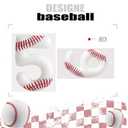 Birthday Candle, Baseball Themed Birthday Number Candles, Candle Cake Topper for Boys Girls Kids Birthday Cake Topper Reunions Theme Party Supplies (Number 15)