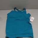 ATTRACO Ribbed Workout Tank Tops for Women with Built in Bra Tight Racerback Scoop Neck Athletic Top (Large, Peacock Blue)