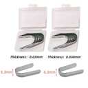 Dental Tofflemire Matrix Bands, M9 Dental Metal Restoration Matrix Bands for Premolar and Molar. (6.3mm, 0.038mm)