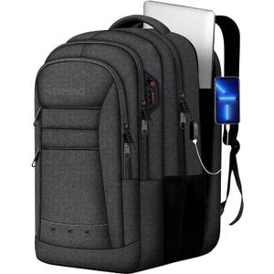 Large Travel Backpack,Upgraded Extra Large Backpack for Men, 17 Inch Laptop Backpack Big Slim Travel Computer Work College School Backpack Bag Anti-Theft Daypack Gifts for Him Men Women, Black