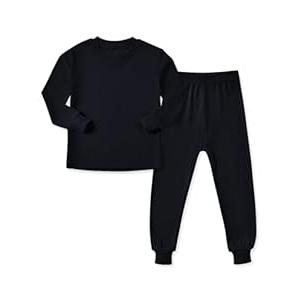 HAPIU Rayon from Bamboo kids Pajamas Set, Pjs Girls Boys, Midnight, 6-7 Years