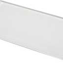 Lovdeco Peel and Stick Glass Subway Tile, 3 x 6 Inch, 5 Sq Ft, White Glass for Bathroom Kitchen Backsplash Wall, 40-Pack