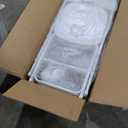 Sweetcrispy Folding Chair 4 Pack, Plastic Foldable Chairs with 330-Pound Capacity, Sturdy Metal Portable Chair, Easy to Use and Store, Outdoor and Indoor, for Home, Office, Party, Comfy, White