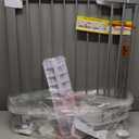 Cumbor 29.7"-40.6" Baby Gate for Stairs, Mom's Choice Awards Winner-Dog Gates for Doorways, Pressure Mounted Auto-Close Pet Gates for Dogs Indoor, Safety Child Gate with Easy Walk Thru Door, Gray