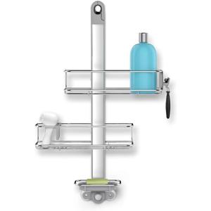 simplehuman Adjustable Shower Caddy, Stainless Steel and Anodized Aluminum, Medium