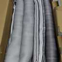 MIULEE Ombre 100% Blackout Curtains, Grey and Greyish White Full Room Darkening Thermal Insulated 84 Inches Long Drapes for Bedroom & Living Room Grommet Window Treatments Modern 52Wx84L, Set of 2