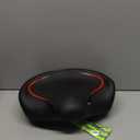 Noseless Bike Seat Cushion for Men & Women - Extra Padding & Comfort Wide Bicycle Seat, Oversized Comfortable Saddle for Peloton Bikes, Exercise Bikes, Electric Bikes, Cruiser Bikes (Red)