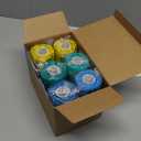 WePet Pet Wrap, Self-Adhesive, Only Sticks to Itself, Non-Woven Tape for Dog Legs, Paws, Wounds, First Aid Cohesive Gauze for Horse, Cat, Bird, Animal, 6 Rolls, 4 Inch, Pawprints A