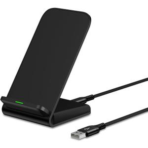 Wireless Charger Samsung Fast Charging Stand for Samsung Galaxy S25 S24 Ultra S24+ S24 S23 FE S22 S21 S20 S10, 15W Android Phone Wireless Charger Stand for Pixel 9 Pro XL Fold 8a 7 Pro, iPhone 16 15 (Black)