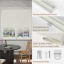 MYshade Blackout Cordless Roller Shades, Room Darkening Free-Stop Roll Up Blinds for Windows, Pull Down Blocking Blind for Home and Office, Easy to Install, 50" H X 72" H, Beige