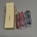 Gaoye Reading Glasses Blue Light Blocking, Spring Hinge Readers for Women Anti Glare Filter Lightweight Eyeglasses (5-Pack Mix Color 2, 2.0)