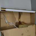 Wireless Picture Lights for Wall Rechargeable, Battery Operated Art Light for Paintings, 3CCT Dimmable, 15.7" Brass Finish with Remote, Rotatable Gallery Light for Pictures Display