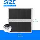 2 Pack S97020467 (HPF36) Range Hood Non-Duct Filter Kit, HPF36 Type Xd Charcoal Filter Kit for Broan Non-Ducted Range Hood, Fit For AHDA136BL, AHDA136SS, BCDF136SS, 14.62*15.88*0.18