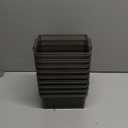 Vtopmart 25 PCS Office Desk Drawer Organizers Set, 4-Size Versatile Plastic Drawer Organizer Trays, Storage Bins for Desk Accessories Office Organizers and Storage, Bathroom, Makeup, Vanity (Clear Black)