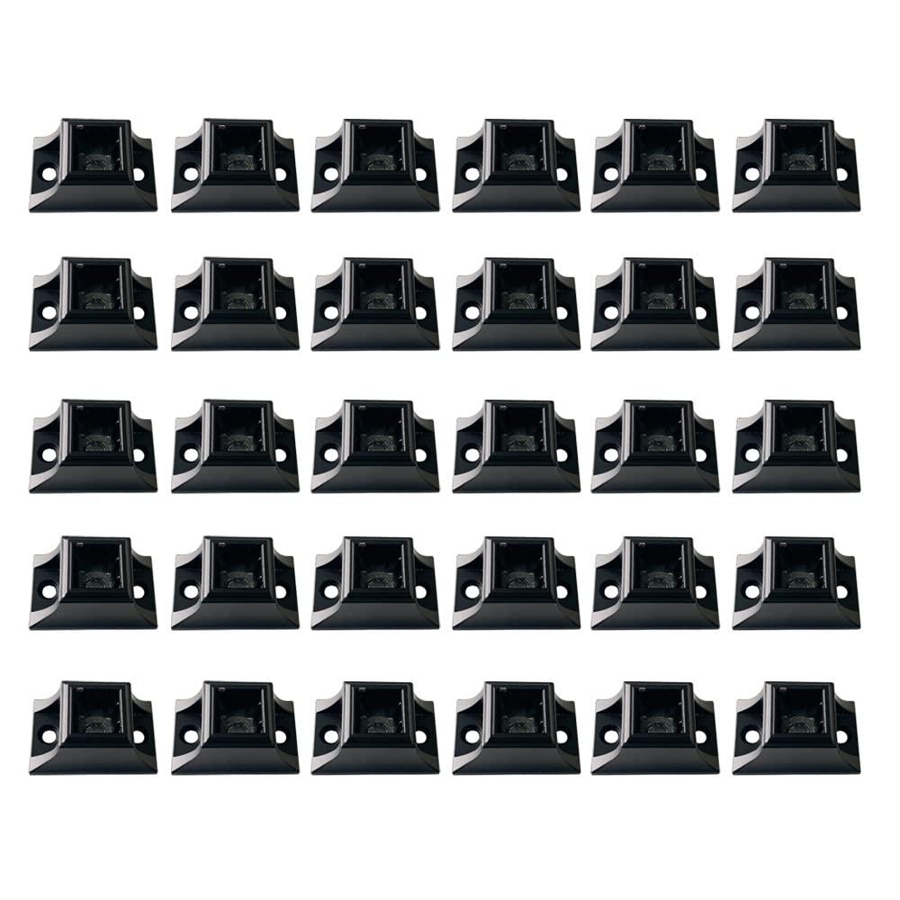 Iron Baluster Shoes Stair Fix Shoe with Screw for 1/2 Inch Square Scroll Basket Twist Knuckle Spoon Staircase Balusters Metal Spindle Railing, Satin Black 