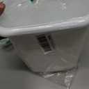 Rubbermaid Vanity Trash Can/Wastebasket 1.5-Gallons/6-Quarts White for Under Counter/Kitchen/Office/Bedroom/Bathroom