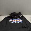 Chicago City Flag Distressed Bear Gift Pullover Hoodie XL