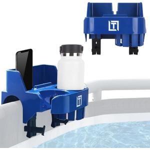 Above Ground Pool Caddy Pool Drink Holder - Pool Cup Holder and Tray- Compatible with Intex Pool Accessories and Bestway