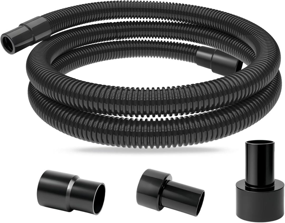 10 Ft Dust Collection Hose Kit with 5 Fittings Ultimatefor Woodworking Power Tools,Home Use and Wet/Dry Shop Vacuums