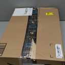 Coat Rack with Natural Marble Base, Metal Freestanding Coat Rack with 8 Hooks, 3 Adjustable Size Sturdy Coat Tree for Bags, Coats, and Hats for Entryway, Hallway, Bedroom, Office, Black