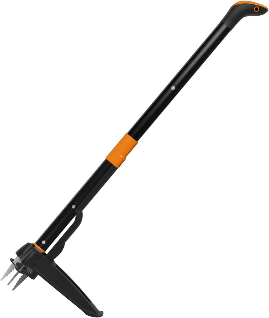 Weed Puller Tool  4-Claw, Extra-Long 43 Handle, No Bending, Easy Eject  Removes Weeds Effortlessly  Sturdy Foot Pedal & Lightweight Aluminum  Effortless Hand Weeding Tool