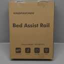 Bed Rails for Elderly Adults Safety - Adjustable Bed Cane with Non-Slip Ergonomic Handle and Storage Pocket, Stable Bed Assist Rails for Seniors Hold up to 350 Lbs, Tool-Free Assembly (Medium)