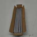 Standard Decorative Window Curtain Rods 30 to 88 Inch,5/8 Inch Diameter Small Curtain Rod Set, Heavy Duty Drapery Rods with Brackets Silver