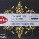 PapaNicholas Coffee Single Serve Coffee Cups Fits Keurig K Cup Brewers, Colombian Supremo, 12 Count