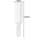 Boao 3 Pieces Barber Combs Flat Top Clipper Combs Hair Cutting for Flat Top and Clipper Cuts(White)
