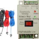 AC 110V~120V Sump Pump Switch Control Automatic Water Level Controller Supply and Drain Mode with 6.5ft Detector Sensor, Liquid Level Switch Relay ,Electric Solenoid Valve,Power600watts,WC01