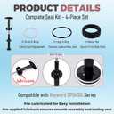 SPX0410BA Handle and Piston Assembly for Pool Filter Backwash Slide Valve, 2 Inch Replacement Pool Filter Parts Compatible with Hayward SP0410X Series and SP0740DE